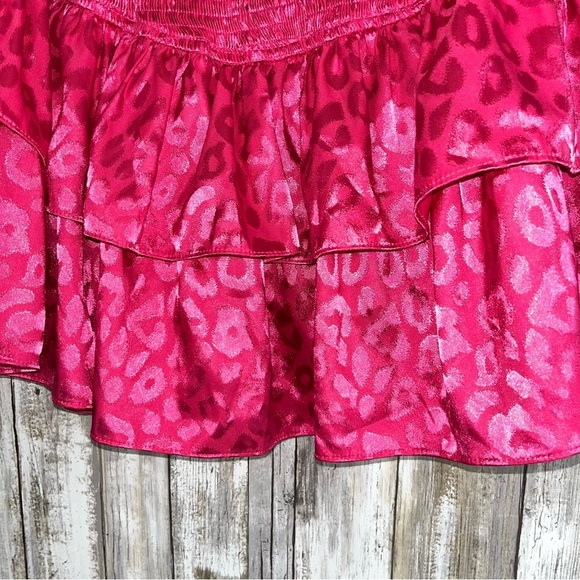 Entro Pink Cheetah High Waisted Skort - Picture 2 of 4